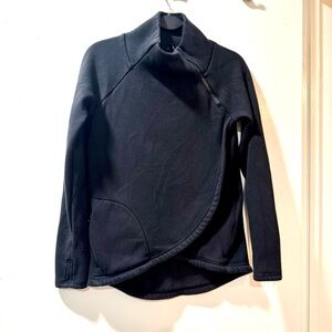 Athleta Black Asymmetrical Jacket Size XXS